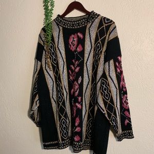 Vintage hip sparkle thread sweater
